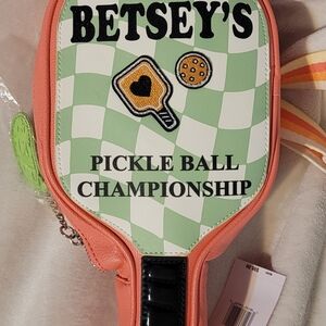 BETSEY JOHNSON Crossbody PICKLE BALL CHAMPIONSHIP Sling Bag NWT